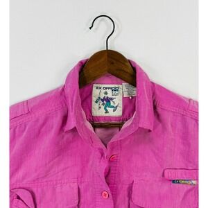 Vintage Ex Officio, Pink Outdoor Sport Button Up Shirt, Long Sleeve,‎ Pockets
